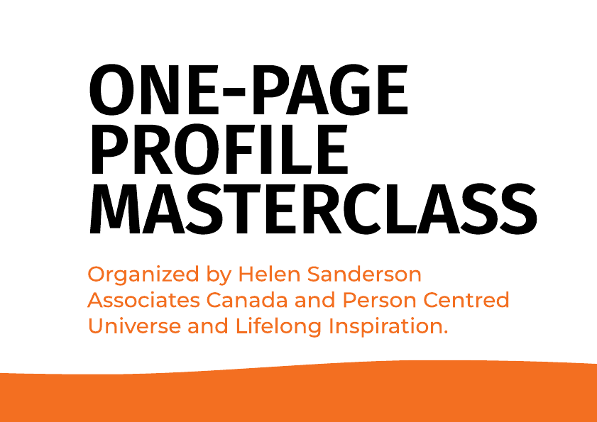 One-Page Profile Masterclass - September 2023